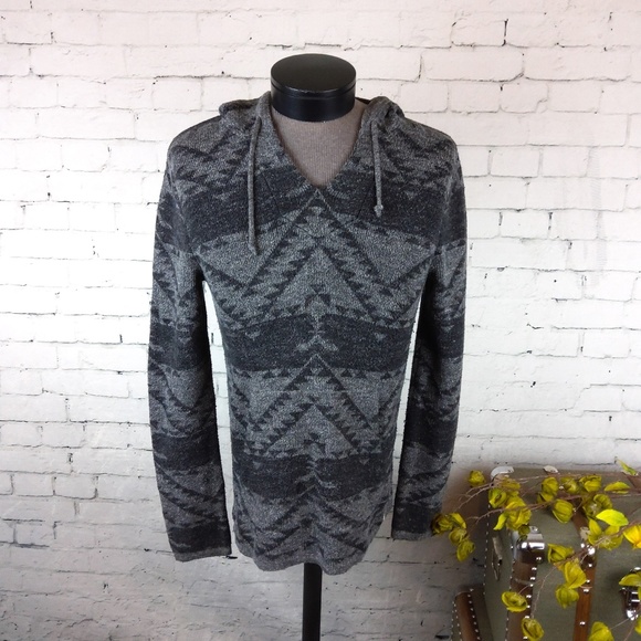 Lucky Brand Other - Lucky Brand  men's hooded Aztec sweater w/ pocket